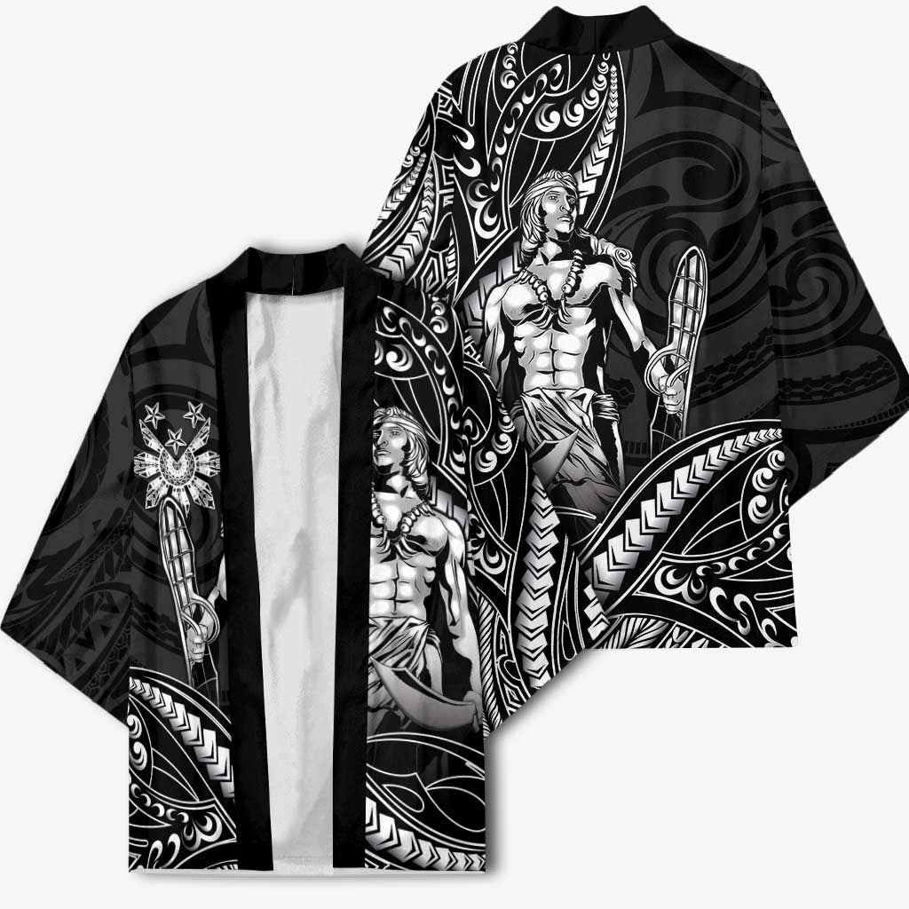 Filipinos Lapu Lapu Hero Kimono Black Polynesian Tribal Tattoo