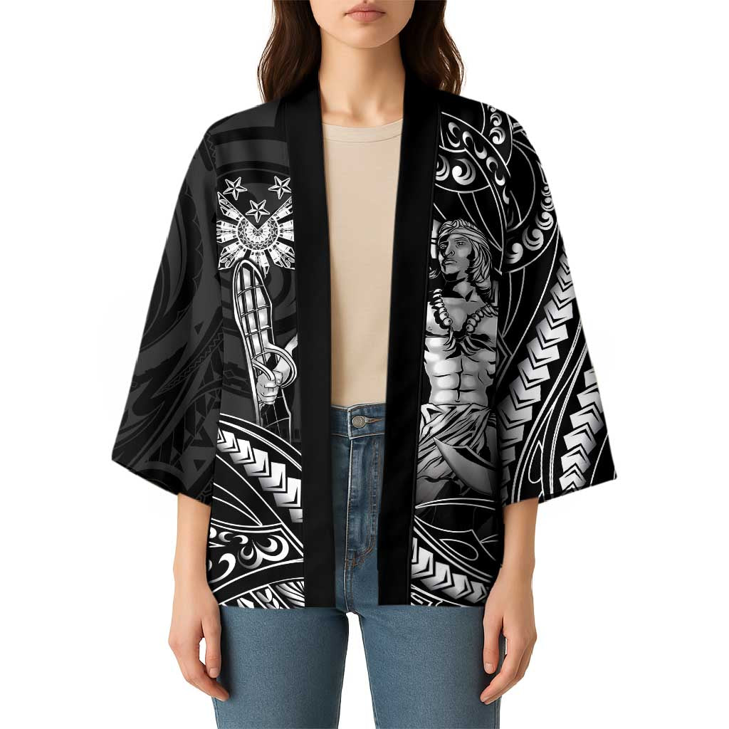 Filipinos Lapu Lapu Hero Kimono Black Polynesian Tribal Tattoo