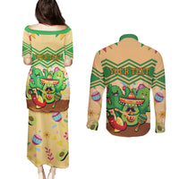 Personalised Hawaii Cinco De Mayo Couples Matching Puletasi and Long Sleeve Button Shirt Funny Style