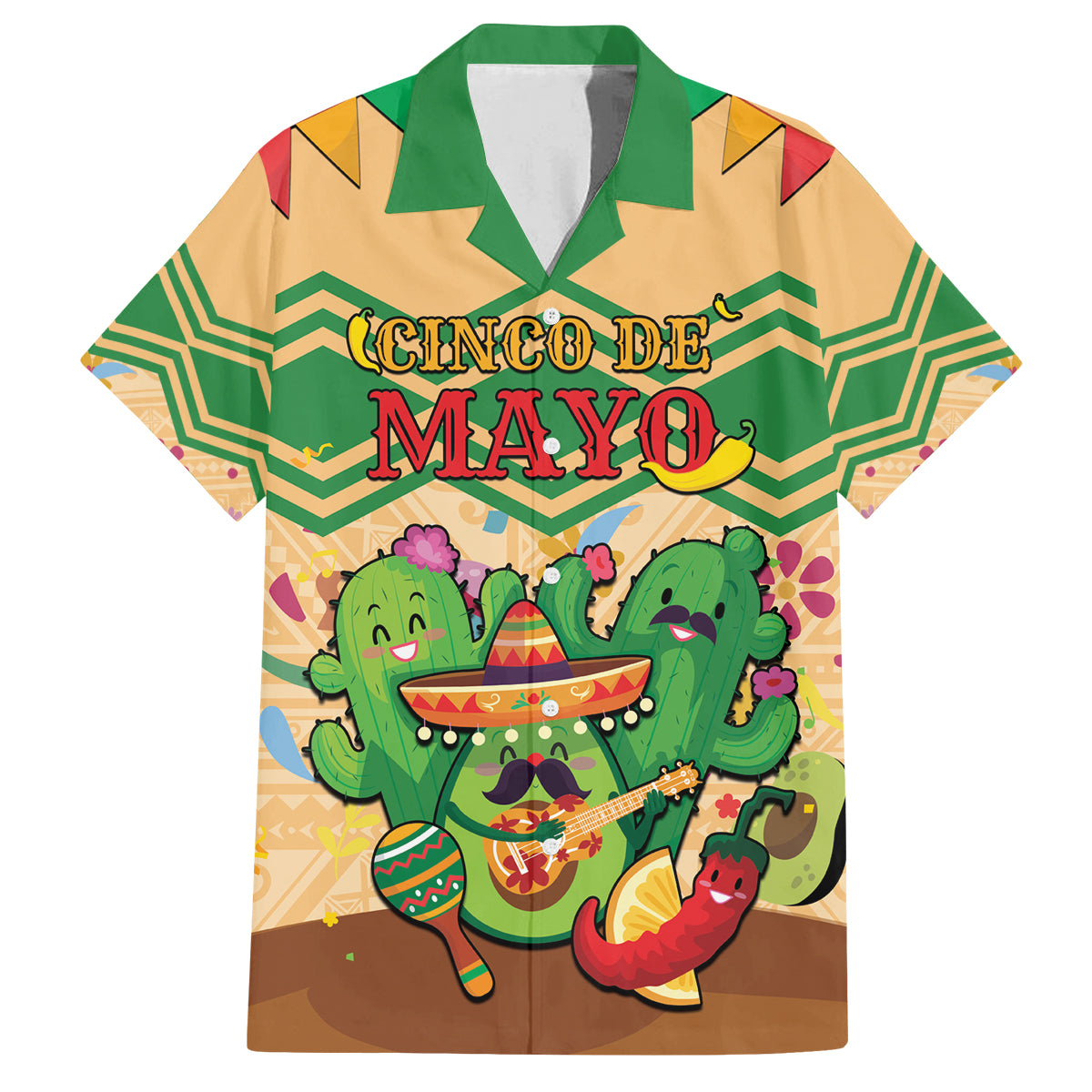 Personalised Hawaii Cinco De Mayo Family Matching Long Sleeve Bodycon Dress and Hawaiian Shirt Funny Style