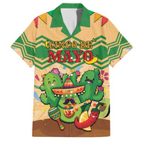 Personalised Hawaii Cinco De Mayo Family Matching Off Shoulder Maxi Dress and Hawaiian Shirt Funny Style