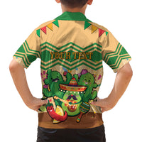 Personalised Hawaii Cinco De Mayo Family Matching Short Sleeve Bodycon Dress and Hawaiian Shirt Funny Style