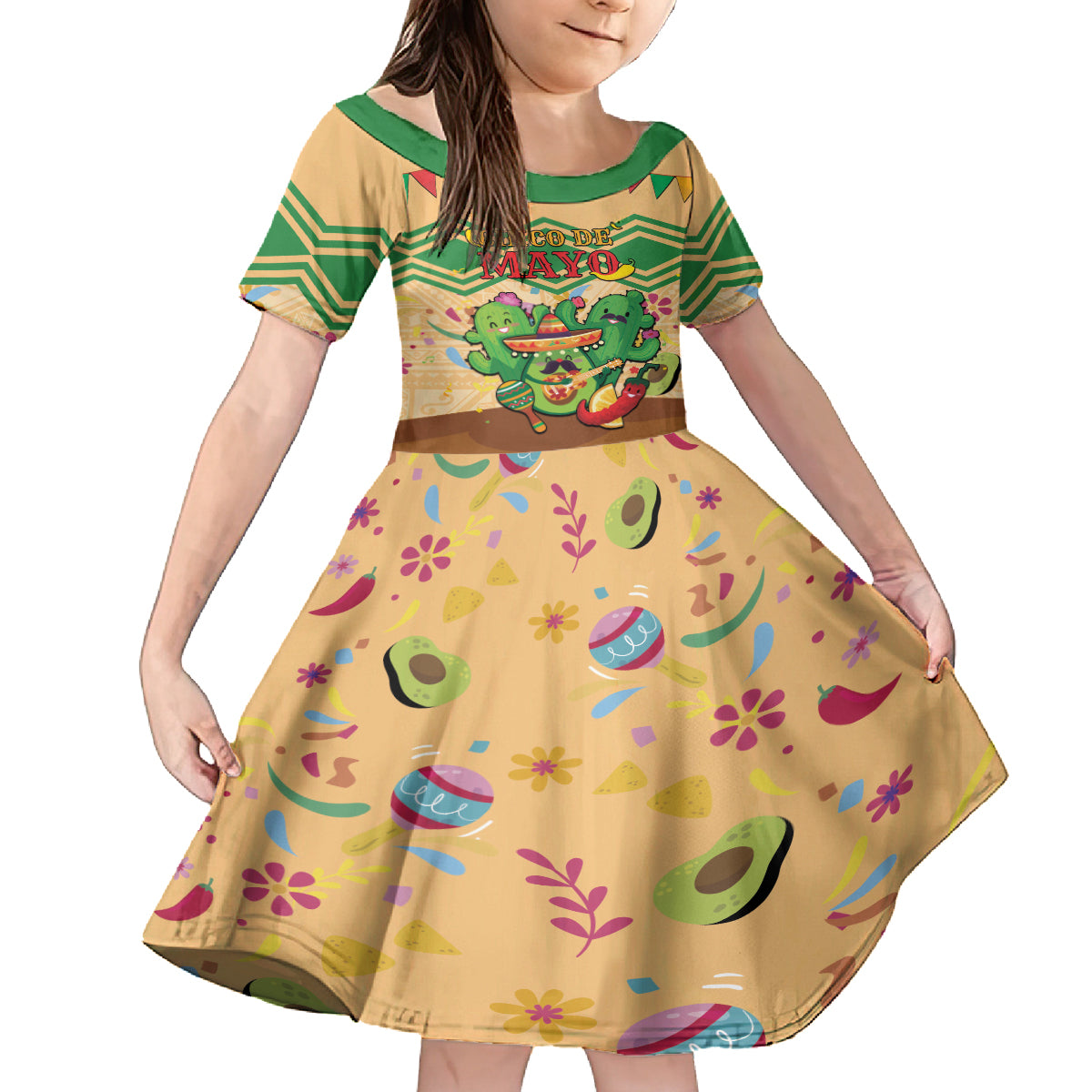 Personalised Hawaii Cinco De Mayo Family Matching Tank Maxi Dress and Hawaiian Shirt Funny Style