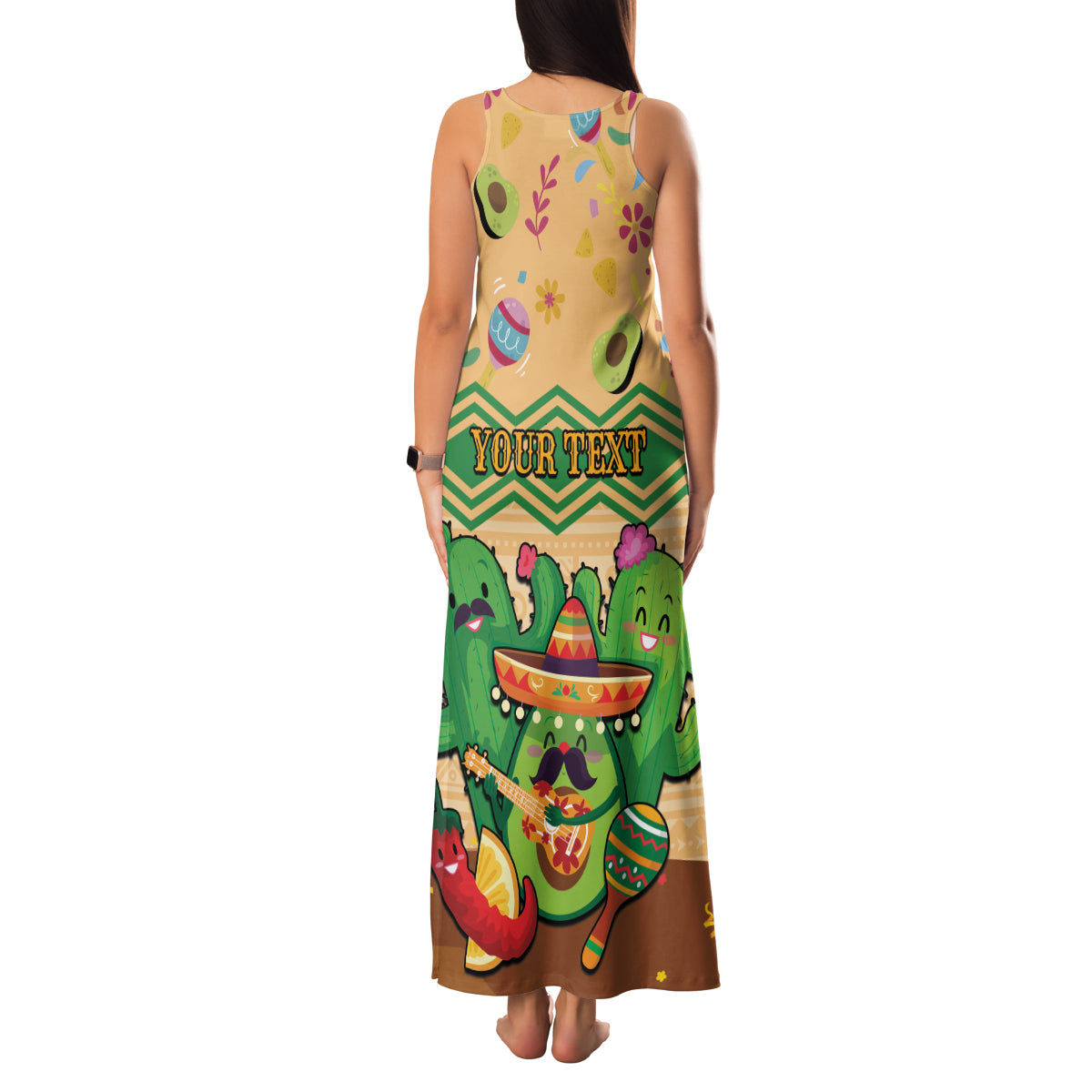 Personalised Hawaii Cinco De Mayo Family Matching Tank Maxi Dress and Hawaiian Shirt Funny Style