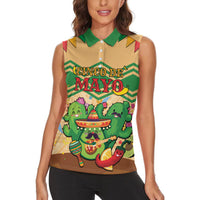 Personalised Hawaii Cinco De Mayo Women Sleeveless Polo Shirt Funny Style