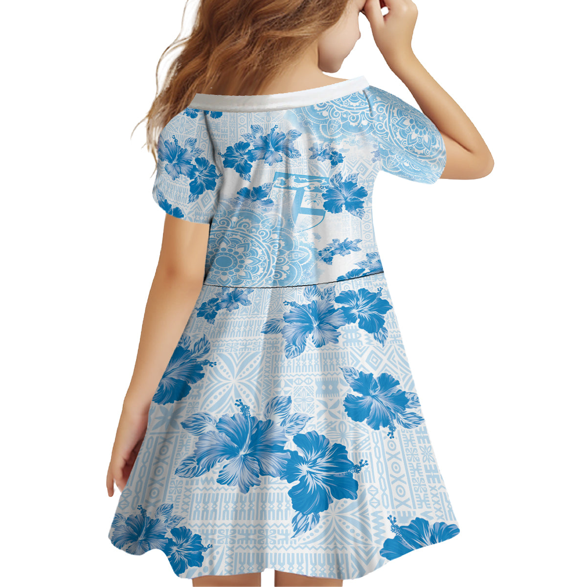 Happy Fiji Girmit Day Family Matching Puletasi and Hawaiian Shirt Fijian Tapa With Mandala Pattern LT05 - Polynesian Pride