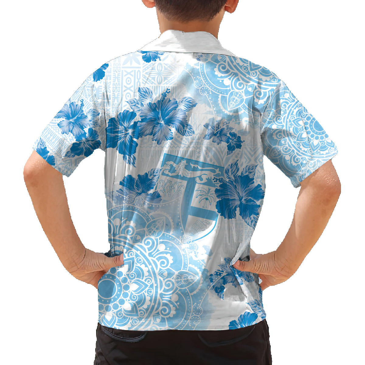 Happy Fiji Girmit Day Family Matching Tank Maxi Dress and Hawaiian Shirt Fijian Tapa With Mandala Pattern LT05 - Polynesian Pride