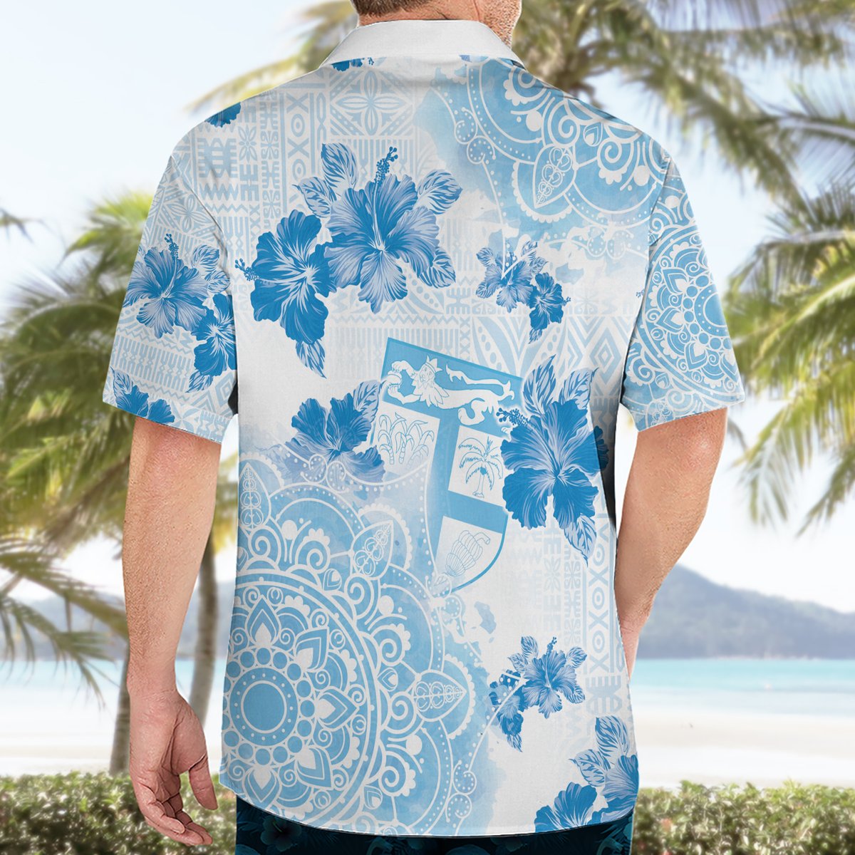 Happy Fiji Girmit Day Hawaiian Shirt Fijian Tapa With Mandala Pattern