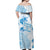 Happy Fiji Girmit Day Off Shoulder Maxi Dress Fijian Tapa With Mandala Pattern