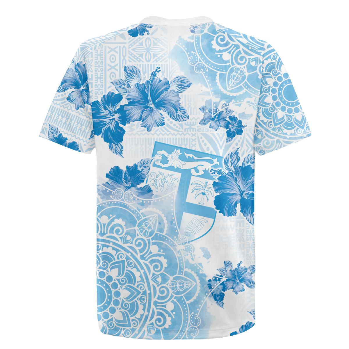 Happy Fiji Girmit Day Rugby Jersey Fijian Tapa With Mandala Pattern LT05 - Polynesian Pride