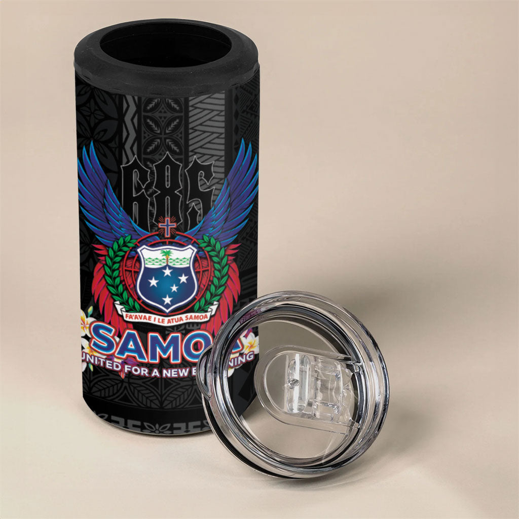 Samoa 64th Independence Anniversary 4 in 1 Can Cooler Tumbler
