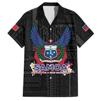 Samoa 64th Independence Anniversary Family Matching Off Shoulder Short Dress and Hawaiian Shirt