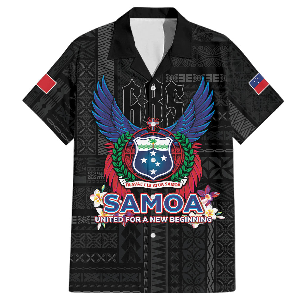 Samoa 64th Independence Anniversary Family Matching Short Sleeve Bodycon Dress and Hawaiian Shirt