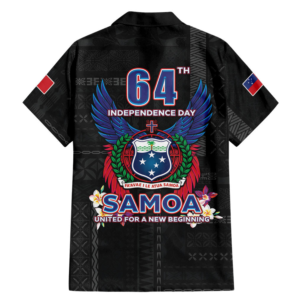 Samoa 64th Independence Anniversary Family Matching Short Sleeve Bodycon Dress and Hawaiian Shirt
