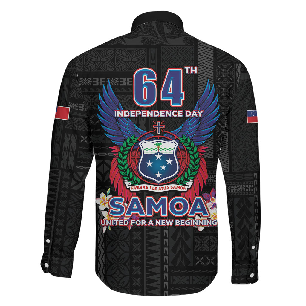 Samoa 64th Independence Anniversary Family Matching Short Sleeve Bodycon Dress and Hawaiian Shirt