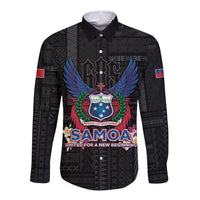 Samoa 64th Independence Anniversary Long Sleeve Button Shirt
