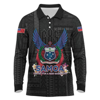 Samoa 64th Independence Anniversary Long Sleeve Polo Shirt