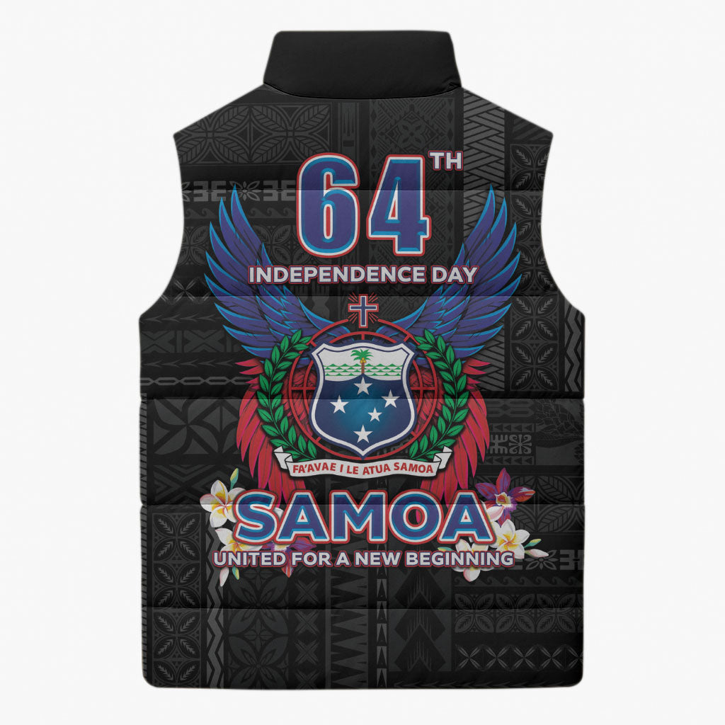 Samoa 64th Independence Anniversary Sleeveless Puffer Jacket