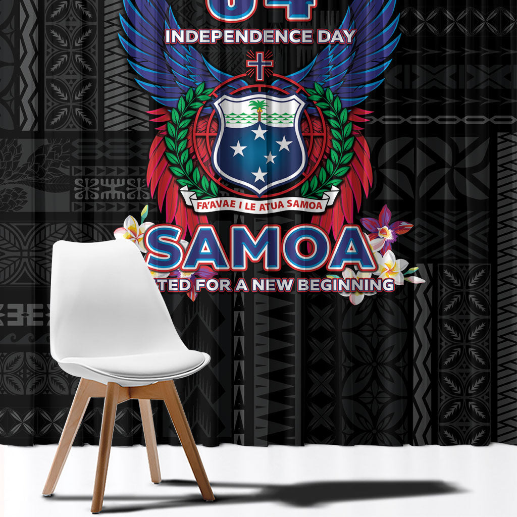 Samoa 64th Independence Anniversary Window Curtain