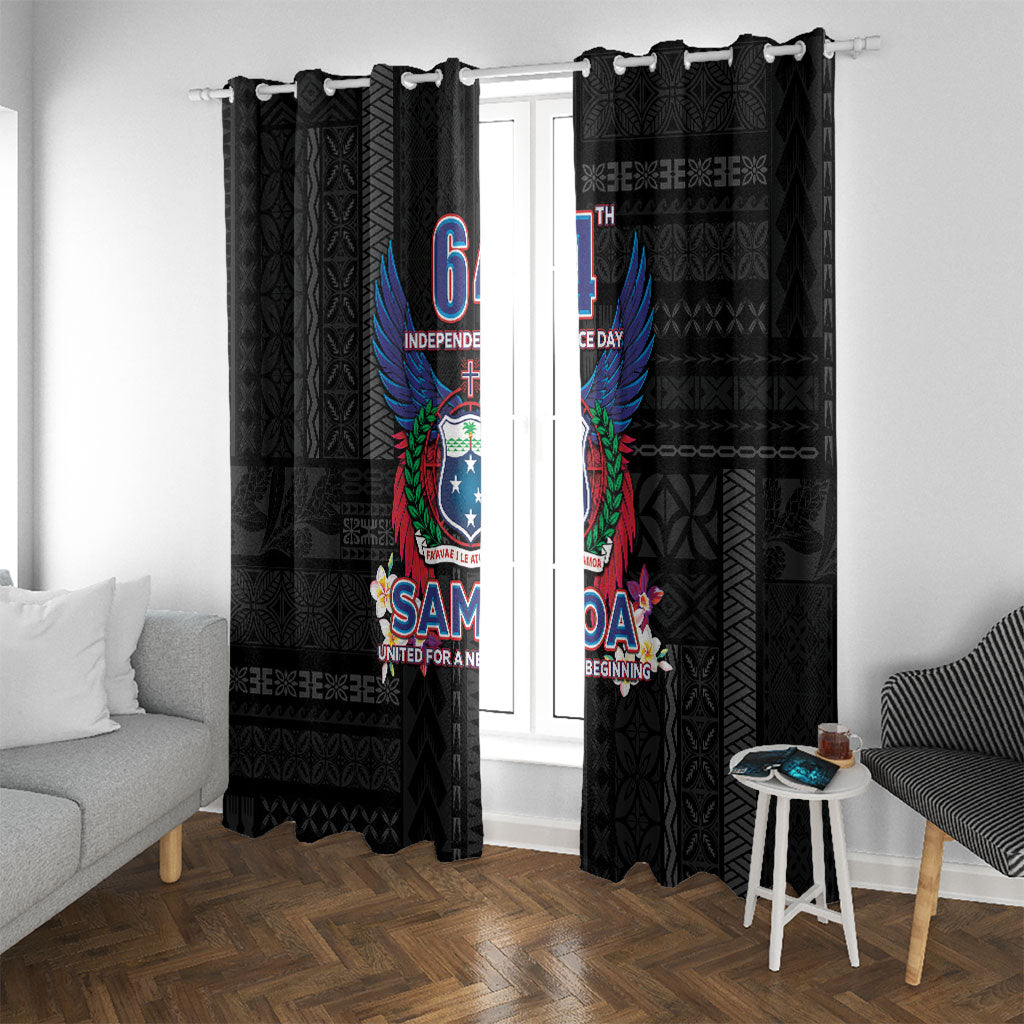 Samoa 64th Independence Anniversary Window Curtain