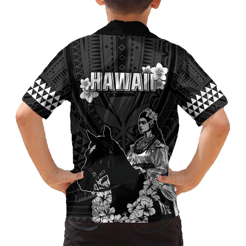 Hawaii King Kamehameha Day Parade Family Matching Off Shoulder Maxi Dress and Hawaiian Shirt With Pa'u Riders Plumeria Kakau Tribal Pattern LT05 - Polynesian Pride