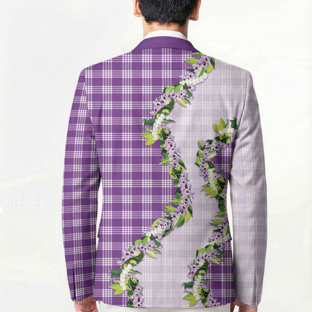 Violet Hawaii Palaka Blazer Maile Pikake Honohono Orchid Lei