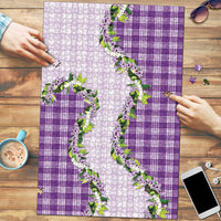 Violet Hawaii Palaka Puzzle Maile Pikake Honohono Orchid Lei