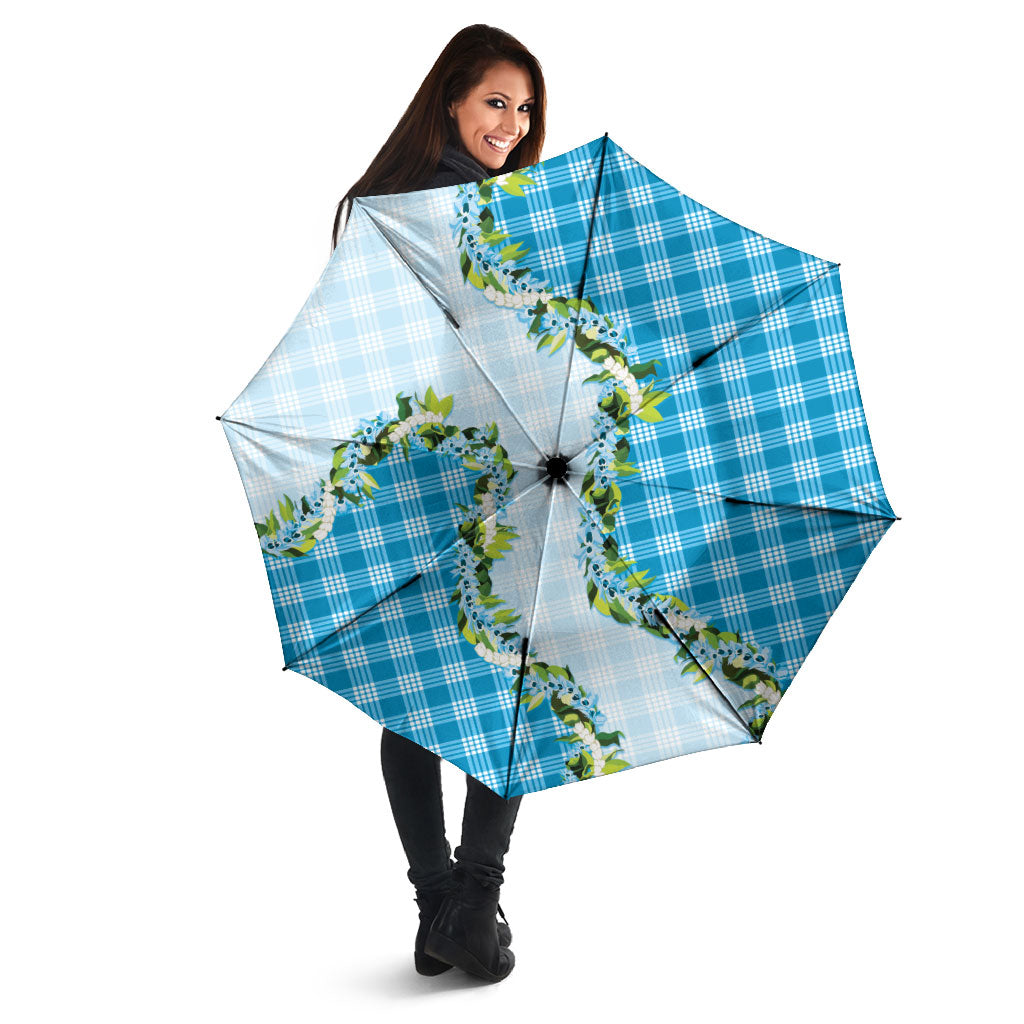 Blue Hawaii Palaka Umbrella Maile Pikake Honohono Orchid Lei