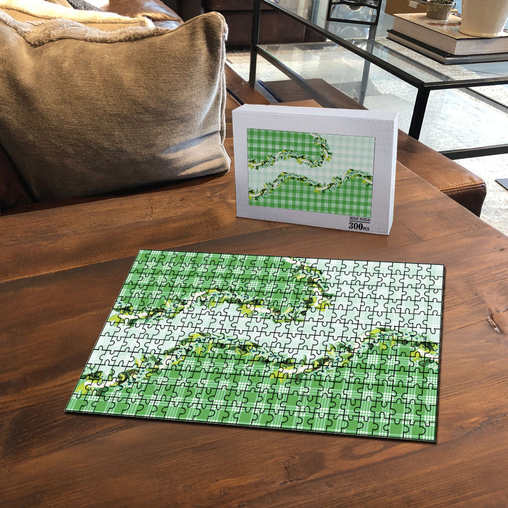Green Hawaii Palaka Puzzle Maile Pikake Honohono Orchid Lei