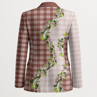 Mocha Hawaii Palaka Blazer Maile Pikake Honohono Orchid Lei