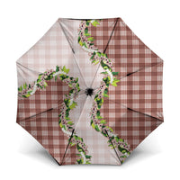 Mocha Hawaii Palaka Umbrella Maile Pikake Honohono Orchid Lei