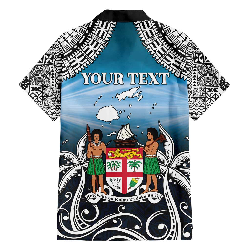 Personalised Happy 54th Fiji Day Family Matching Off Shoulder Maxi Dress and Hawaiian Shirt Forever Fiji With Tapa Tribal Pattern LT05 - Polynesian Pride