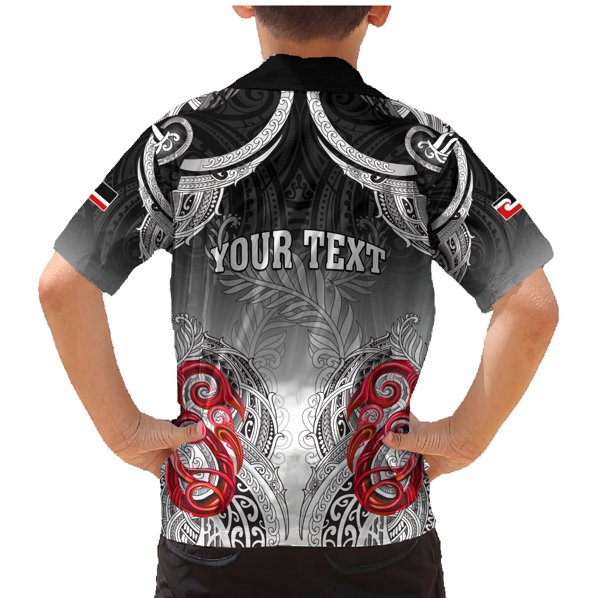 Personalised New Zealand Waitangi Day Family Matching Mermaid Dress and Hawaiian Shirt Aotearoa Te Ra O Waitangi Manaia Maori Pattern LT05 - Polynesian Pride