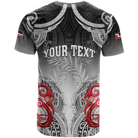 Personalised New Zealand Waitangi Day T Shirt Aotearoa Te Ra O Waitangi Manaia Maori Pattern LT05 - Polynesian Pride