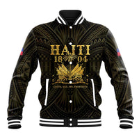 Haiti 1804 Baseball Jacket Polynesian Gold Neg Maron
