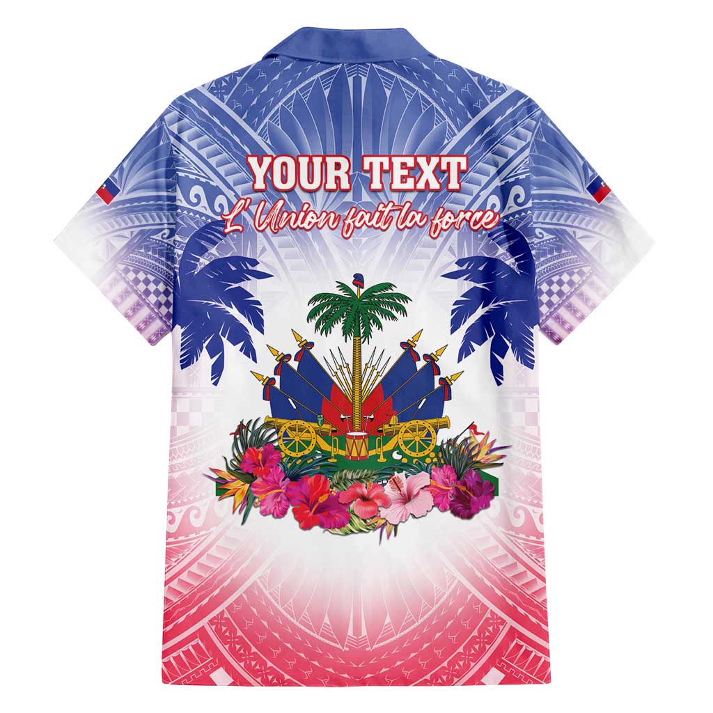 Personalised Haiti Independence Day Family Matching Long Sleeve Bodycon Dress and Hawaiian Shirt Neg Maron Polynesian Style LT05 - Polynesian Pride