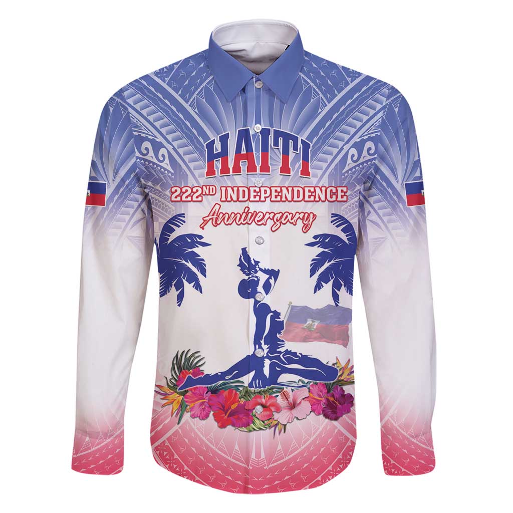 Personalised Haiti Independence Day Family Matching Summer Maxi Dress and Hawaiian Shirt Neg Maron Polynesian Style LT05 - Polynesian Pride