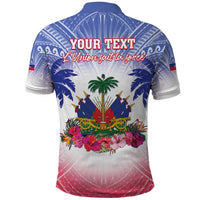 Personalised Haiti Independence Day Polo Shirt Neg Maron Polynesian Style LT05