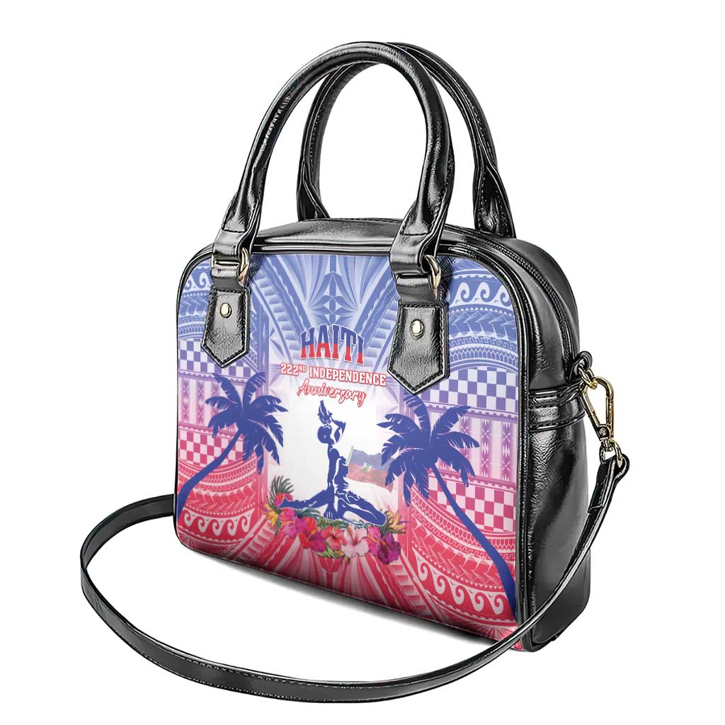 Haiti Independence Day Shoulder Handbag Neg Maron Polynesian Style LT05