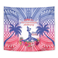 Haiti Independence Day Tapestry Neg Maron Polynesian Style LT05