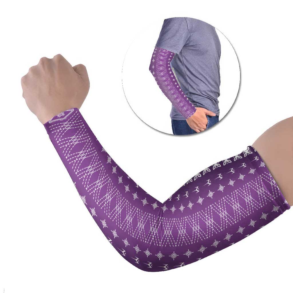 Purple Samoa Malu Tattoo Inspired Arm Sleeves - Polynesian Pride
