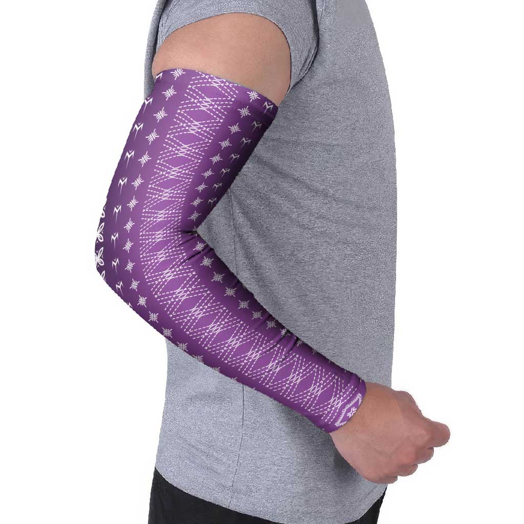 Purple Samoa Malu Tattoo Inspired Arm Sleeves - Polynesian Pride