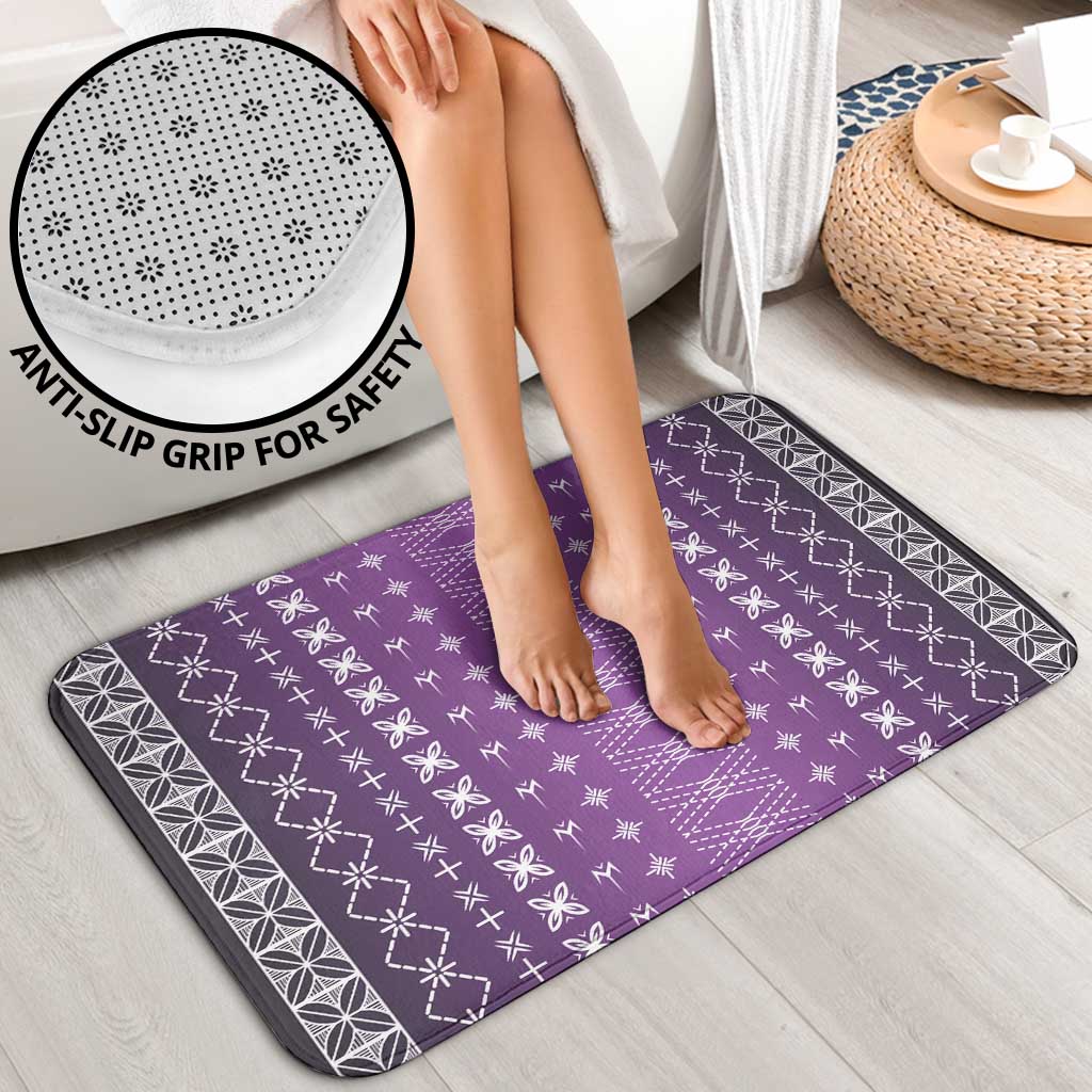 Purple Samoa Malu Tattoo Inspired Bathroom Set - Polynesian Pride