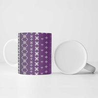 Purple Samoa Malu Tattoo Inspired Ceramic Mug LT05 - Polynesian Pride