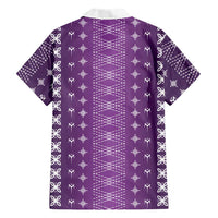 Purple Samoa Malu Tattoo Inspired Family Matching Mermaid Dress and Hawaiian Shirt - Polynesian Pride