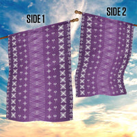 Purple Samoa Malu Tattoo Inspired Garden Flag - Polynesian Pride