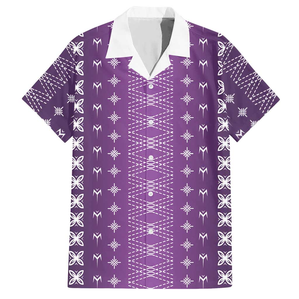 Purple Samoa Malu Tattoo Inspired Hawaiian Shirt - Polynesian Pride
