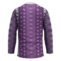 Purple Samoa Malu Tattoo Inspired Hockey Jersey - Polynesian Pride
