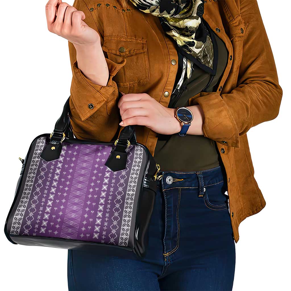 Purple Samoa Malu Tattoo Inspired Shoulder Handbag - Polynesian Pride