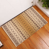 Beige Samoa Malu Tattoo Inspired Rubber Doormat - Polynesian Pride